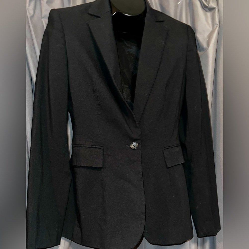 Express Design Studio Size 4 Black Button Up Blaz… - image 1